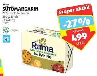 ALDI RAMA SÜTŐMARGARIN 250g ajánlat