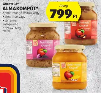 ALDI SWEET VALLEY ALMAKOMPÓT 360g ajánlat