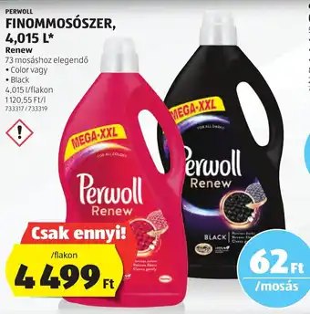 ALDI PERWOLL FINOMMOSÓSZER, 4,015l ajánlat
