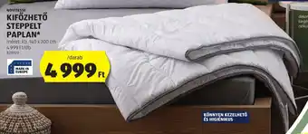ALDI NOVITESSE KIFŐZHETŐ STEPPELT PAPLAN méret: kb. 140 x 200 cm ajánlat