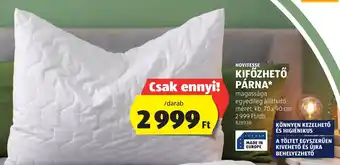 ALDI NOVITESSE KIFŐZHETŐ PÁRNA ajánlat