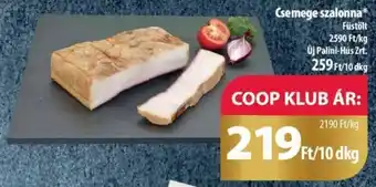 Coop Csemege szalonna 10dkg ajánlat