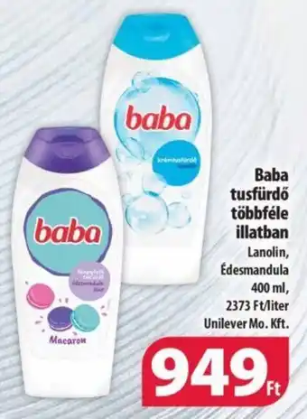 Coop Baba tusfürdő többféle illatban 400ml ajánlat
