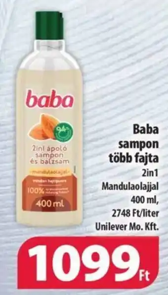 Coop Baba sampon több fajta 400ml ajánlat