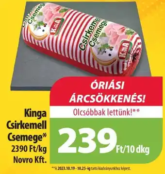 Coop Kinga Csirkemell Csemege 10dkg ajánlat