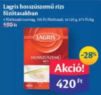 Lagris hosszúszemű rizs fözötasakban 4x120g