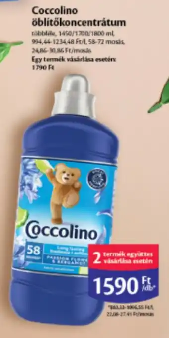 EcoFamily Coccolino öblitökoncentrátum 1450/1700/1800ml ajánlat