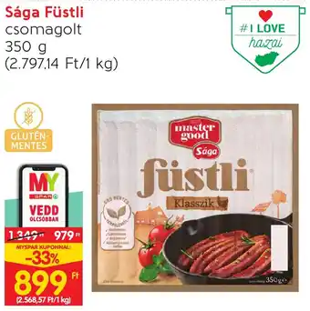 Spar Sága Füstli 350g ajánlat