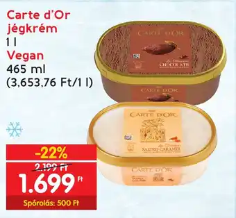 Spar Carte d'Or jégkrém 1l ajánlat