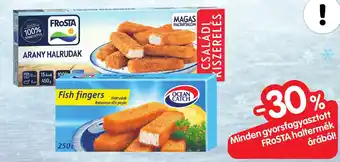 Spar Minden gyorsfagyasztott FROSTA haltermék árából! ajánlat