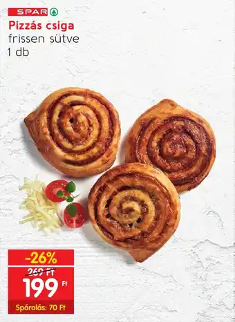 Spar Pizzás csiga 1 db ajánlat