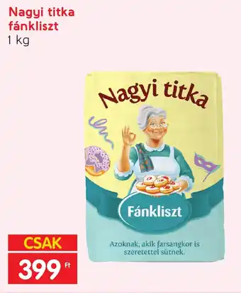 Spar Nagyi titka fánkliszt 1 kg ajánlat