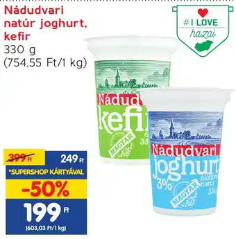 Spar Nádudvari natúr joghurt, kefir 330g ajánlat