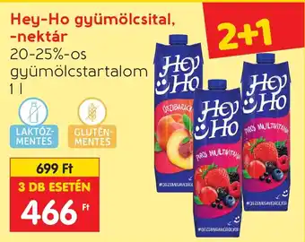 Spar Hey-Ho gyümölcsital, -nektár 1l ajánlat