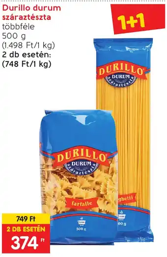 Durillo durum száraztészta 500g