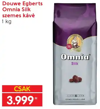Spar Douwe Egberts Omnia Silk szemes kávé 1 kg ajánlat