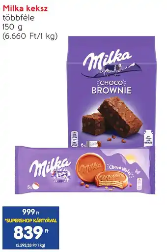 Spar Milka keksz 150g ajánlat