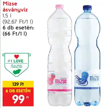 Spar Mizse ásványvíz 1,5l ajánlat