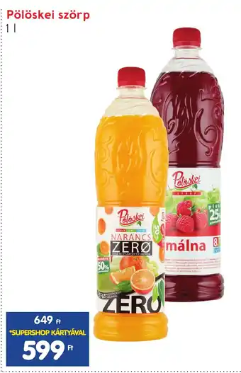 Spar Pölöskei szörp 1l ajánlat