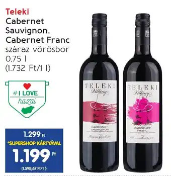 Spar Teleki Cabernet Sauvignon, Cabernet Franc 0,75l ajánlat