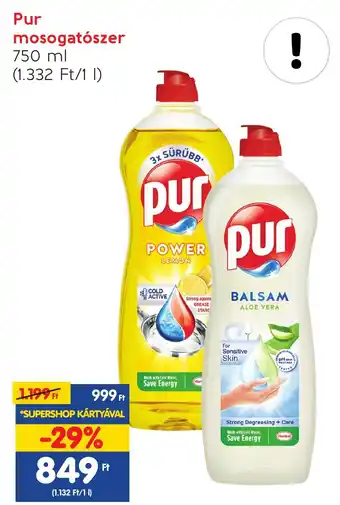 Spar Pur mosogatószer 750ml ajánlat