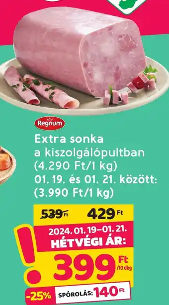 Spar Extra sonka ajánlat