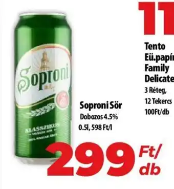 Coop Soproni Sör Dobozos 4.5% 0.5l ajánlat