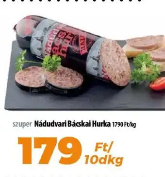 Coop szuper Nádudvari Bácskai Hurka 10dkg ajánlat