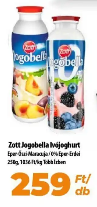 Coop Zott Jogobella Ivójoghurt 250g ajánlat
