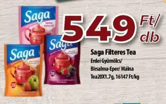 Coop Saga Filteres Tea Tea20X1.7g ajánlat