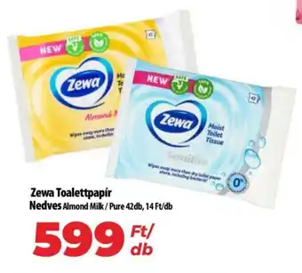 Zewa Toalettpapír Nedves 42db
