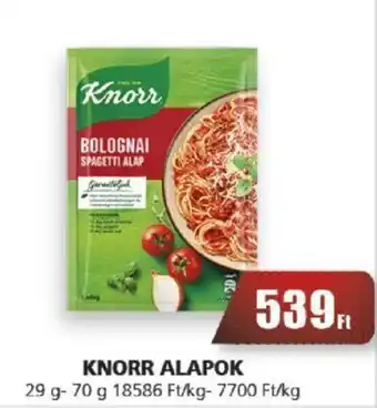 KNORR ALAPOK 29-70g