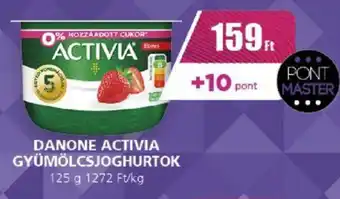 CBA DANONE ACTIVIA GYÜMÖLCSJOGHURTOK 125g ajánlat