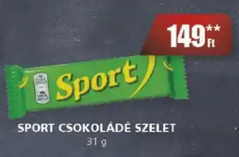 CBA SPORT CSOKOLÁDÉ SZELET 31 g ajánlat