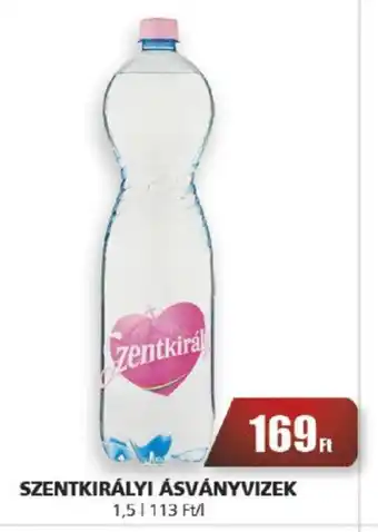 CBA SZENTKIRÁLYI ÁSVÁNYVIZEK 1,5 l ajánlat