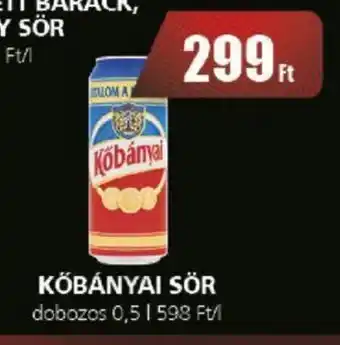 CBA KŐBÁNYAI SÖR 0,5 l ajánlat