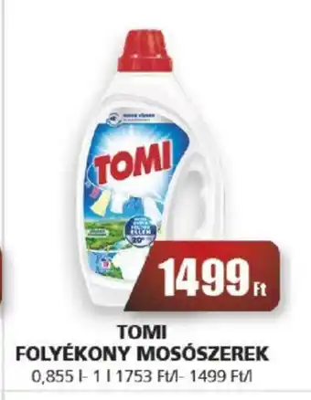 TOMI FOLYÉKONY MOSÓSZEREK 0,855 - 1 l