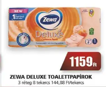 CBA ZEWA DELUXE TOALETTPAPÍROK 8 tekercs ajánlat
