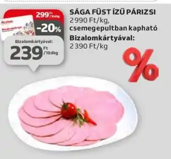 Auchan SÁGA FÜST ÍZŰ PÁRIZSI 10 dkg ajánlat