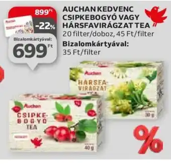 Auchan AUCHAN KEDVENC CSIPKEBOGYÓ stb. 20 filter ajánlat