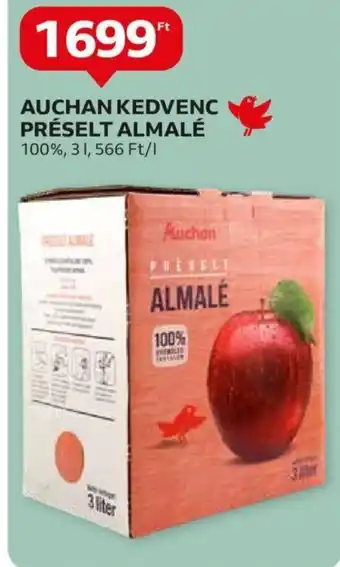 Auchan AUCHAN KEDVENC PRÉSELT ALMALÉ 3 l ajánlat