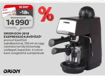 ORION OCM-2018 ESZPRESSZÓ KÁVÉFŐZŐ 1 db