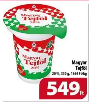 Coop Magyar Tejföl 330 g ajánlat
