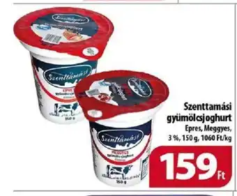 Szenttamási gyümölcsjoghurt 150 g