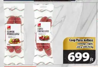 Coop Coop Páros kolbász 200 g ajánlat