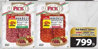 Coop Pick Rákóczi szalámi 80 g ajánlat