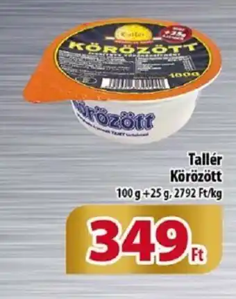 Coop Tallér Körözött 100 g + 25 g ajánlat