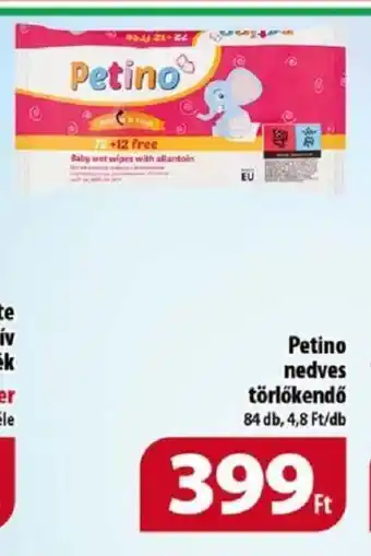 Coop Petino nedves törlőkendő 84 db ajánlat
