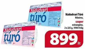 Coop Nádudvari Túró 2x225g ajánlat