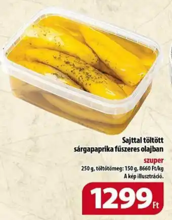Coop Sajttal töltött sárgapaprika fűszeres olajban 250g ajánlat
